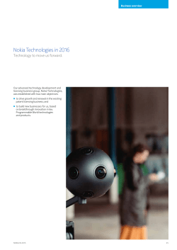 Nokia Technologies in 2016