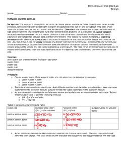 Diffusion and Cell Size DATA for absent