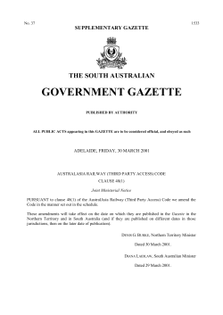 DOC - SA Government Gazette