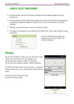 LAB 6. SLOT MACHINE Design