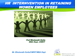 Retaining Women Employee