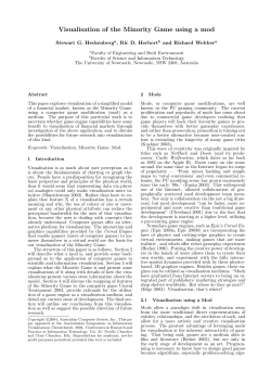 Visualisation of the Minority Game using a mod