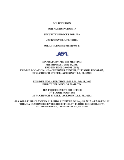 solicitation for participation in security services for jea jacksonville