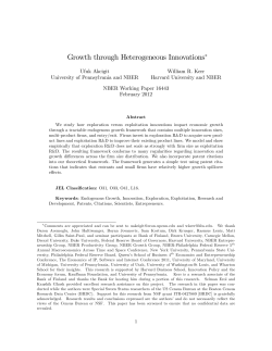 Growth through Heterogeneous Innovations