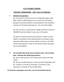 2017 Class XII ENGLISH Attempt all questions.