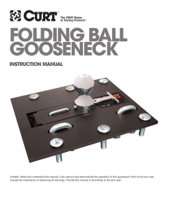 folding ball gooseneck
