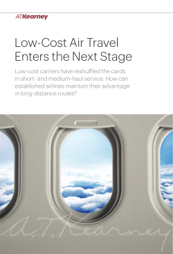 Low-Cost Air Travel Enters the Next Stage
