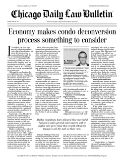 Economy makes condo deconversion process something to consider