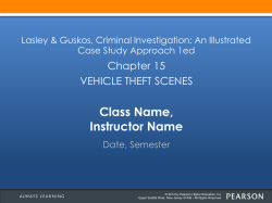 Introduction to Criminal Justice After this lecture you should be able