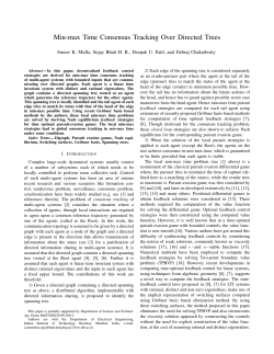 Min-Max Time Consensus Tracking Over Directed Trees - IITB-EE