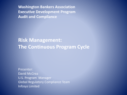 Risk Management - Washington Bankers Association