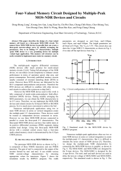 II. the multiple-peak MOS