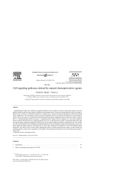 Cell signaling pathways altered by natural chemopreventive agents