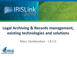 Legal archiving