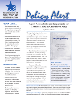 Open-Access Colleges Responsible for Greatest Gains in