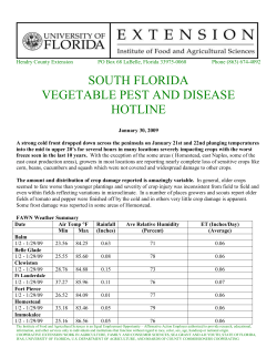 January 30, 2009 - IPM Florida