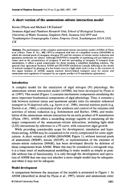 A short version of the ammonium