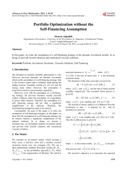 Portfolio Optimization without the Self
