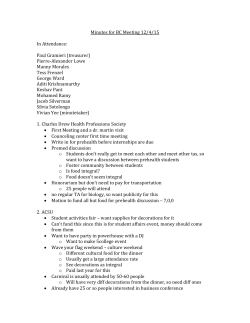 Minutes for BC Meeting 12-4