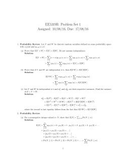 EE5319R: Problem Set 1 Assigned: 10/08/16, Due: 17