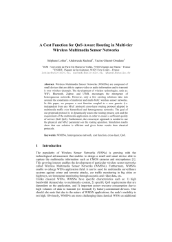 A Cost Function for QoS-Aware Routing in Multi-tier Wireless