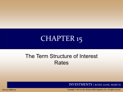 The Term Structure of Interest Rates