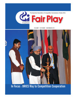 BRICS Way to Competition Cooperation