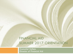 Financial Aid Presentation