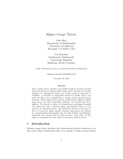 Higher Gauge Theory