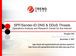 How SPF/Sender-ID uses DNS