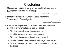 Clustering