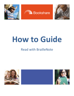 Read with BrailleNote