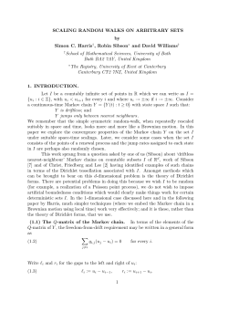 SCALING RANDOM WALKS ON ARBITRARY