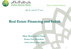 Presentation of Islamic Retail Financing