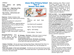 curriculum map SUMMER 2015 - Jesse Gray Primary School