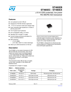 ST485E Datasheet - STMicroelectronics
