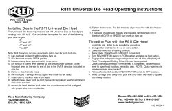 44 roll groover - Reed Manufacturing