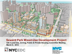 Seward Park Mixed-Use Development Project Presentation