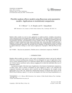 Flexible random-effects models using Bayesian semi