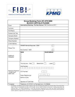 Group Booking Form