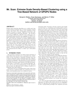Mr. Scan: Extreme Scale Density-Based Clustering using a Tree