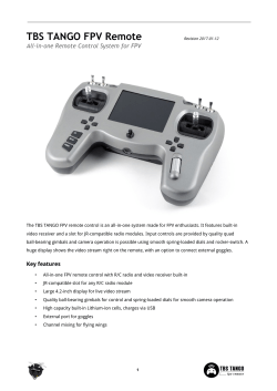 TBS TANGO FPV Remote