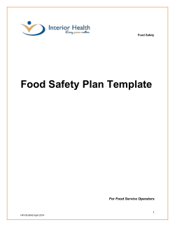 Food-Safety-Plan-Template - Interior Health Authority