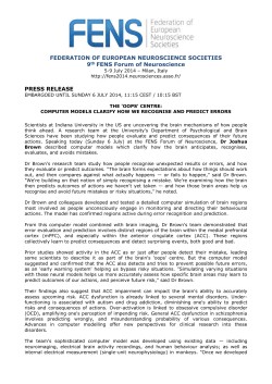 computer models clarify how we recognise, evaluate