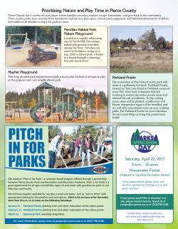 Prioritizing Nature and Play Time in Pierce County