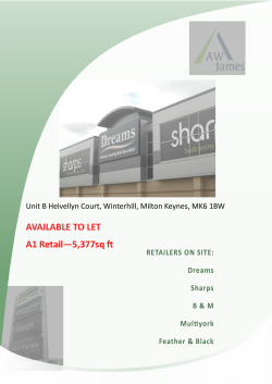 AVAILABLE TO LET A1 Retail&mdash;5377sq ft