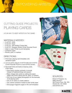 playing cards - X-Acto