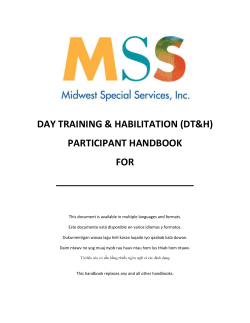 Handbook-DTH - Midwest Special Services