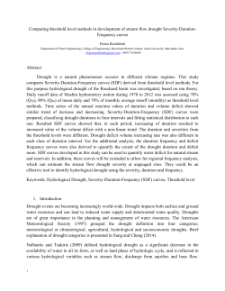 Comparing threshold level methods in development of stream flow