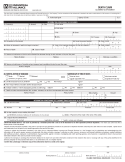 death claim - Industrial Alliance